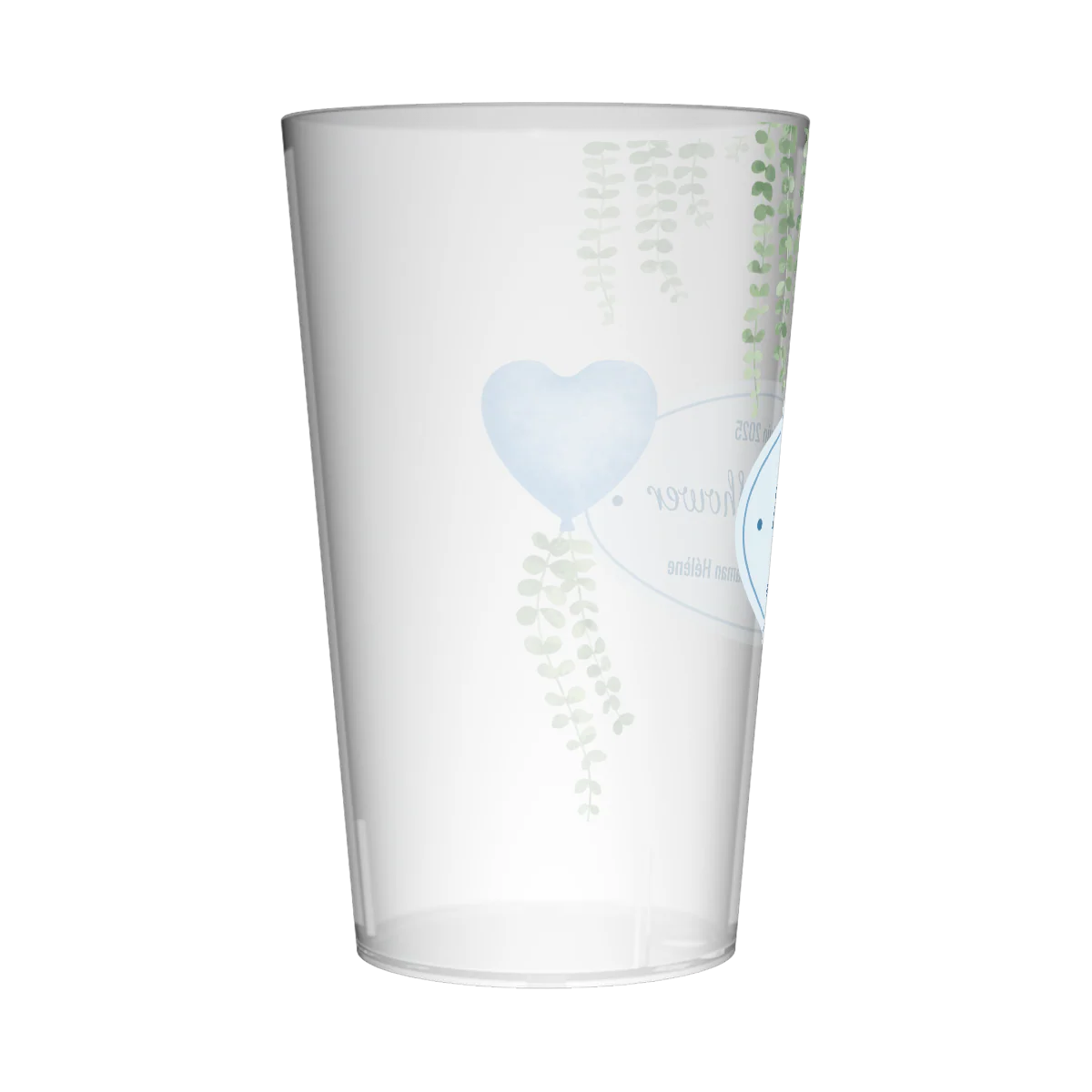 Gobelet personnalisé Baby Shower Eucalyptus & Bleu - Image 4