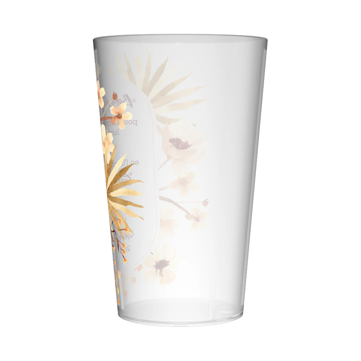 Gobelet personnalisé Baby Shower Fleurs Jaunes - Image 3