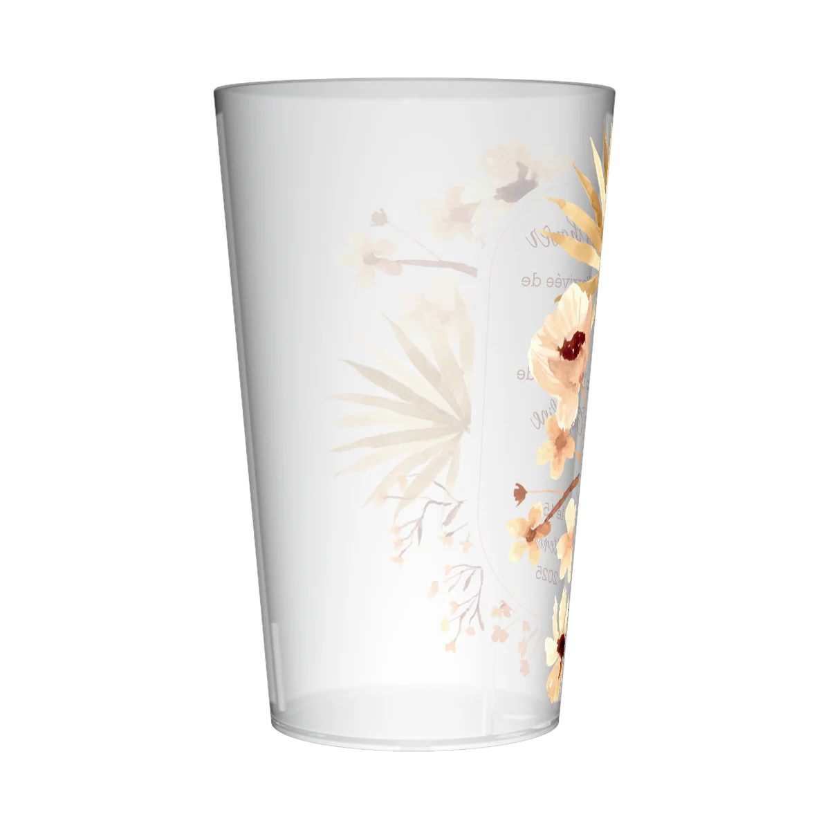 Gobelet personnalisé Baby Shower Fleurs Jaunes - Image 4