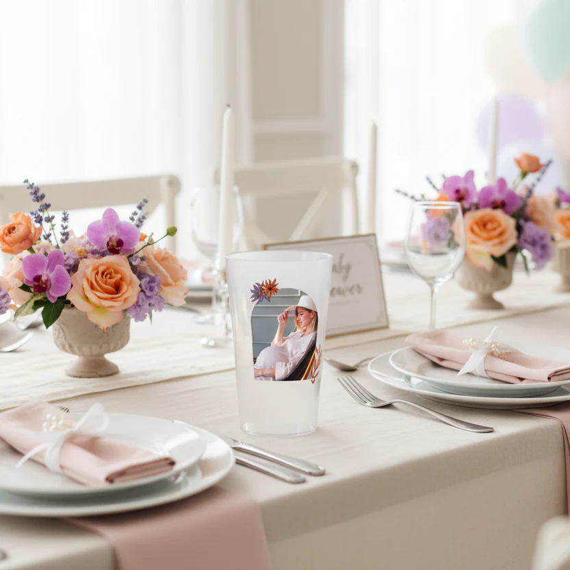 Gobelet personnalisé Baby Shower Photo & Moderne - Image 2