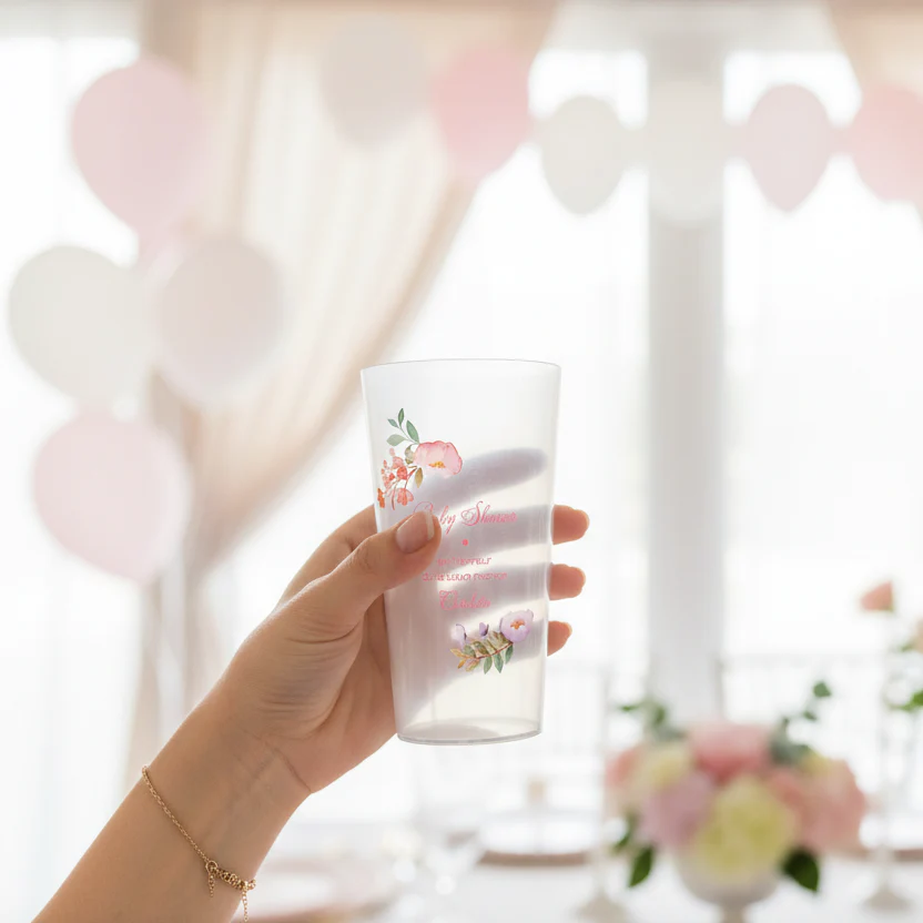 Gobelet personnalisé Baby Shower Rose - Image 2