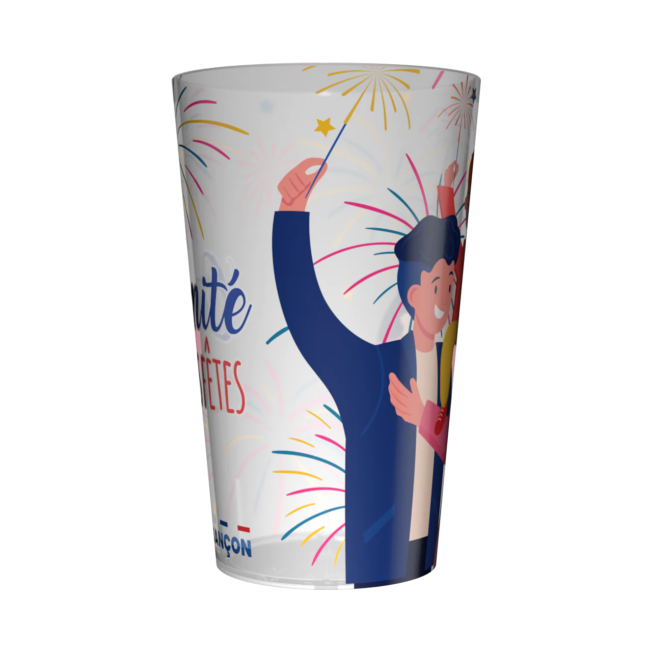 Gobelet personnalisé Comité des Fêtes Famille - Image 3