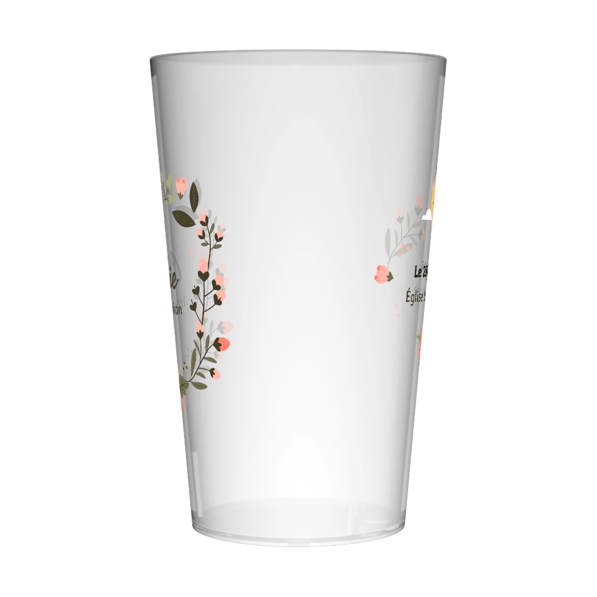 Gobelet personnalisé Communion Calice & Fleurs - Image 2
