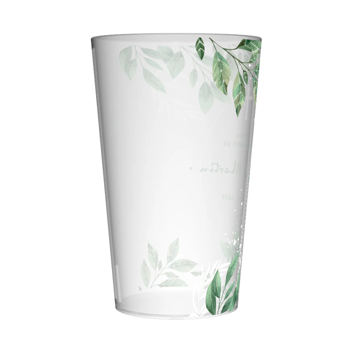 Gobelet personnalisé Communion Feuilles - Image 2