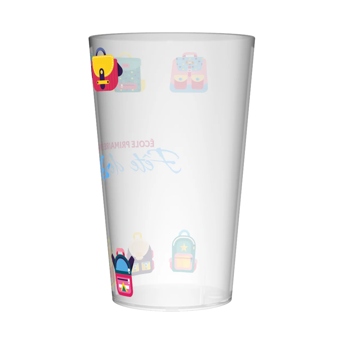 Gobelet personnalisé Fête des écoles Cartable - Image 3