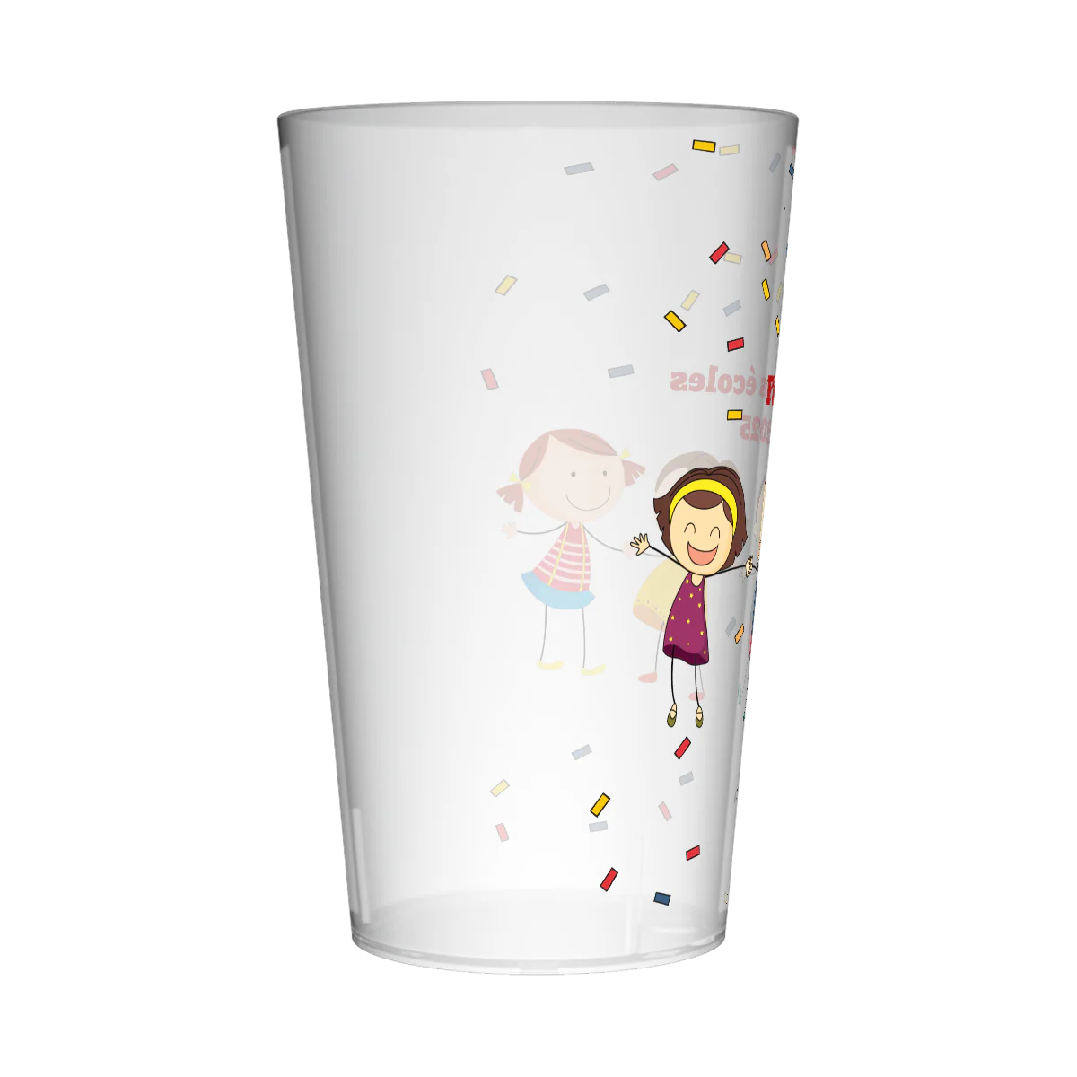 Gobelet personnalisé Fête des écoles Confettis - Image 2