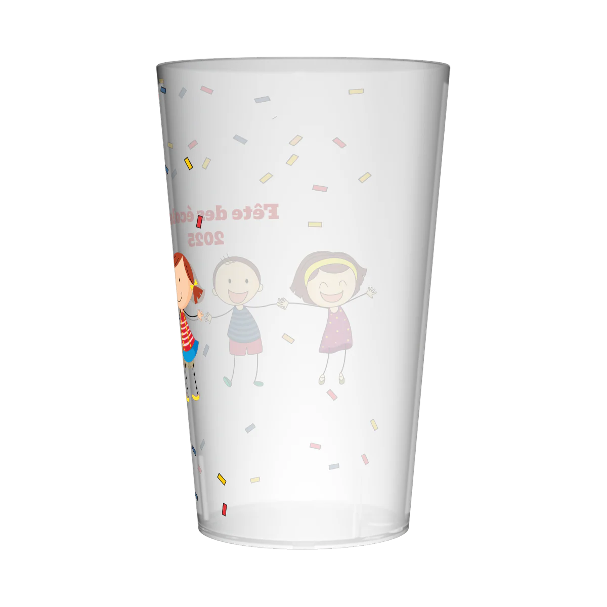 Gobelet personnalisé Fête des écoles Confettis - Image 3