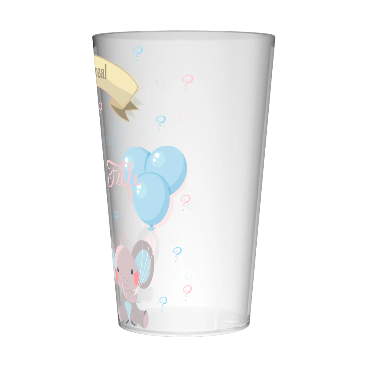 Gobelet personnalisé Gender Reveal Eléphants - Image 3