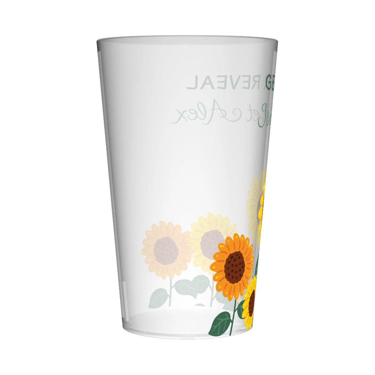 Gobelet personnalisé Gender Reveal Tournesol - Image 3