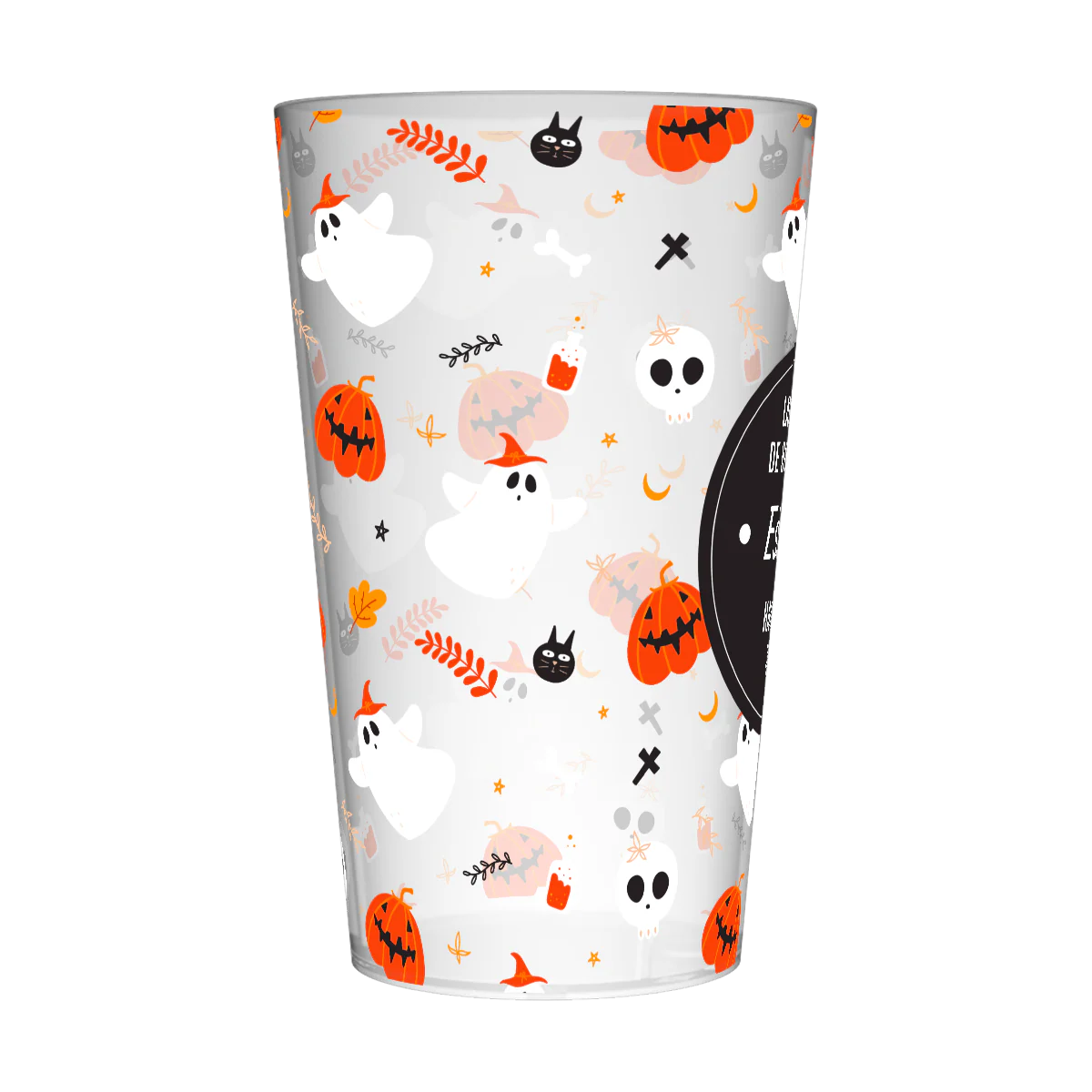 Gobelet personnalisé Halloween Fantôme & Citrouille - Image 4