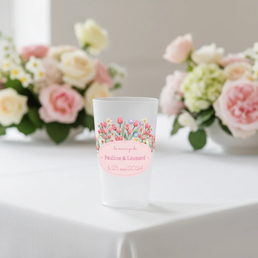 Gobelet personnalisé Mariage Bouquets - Image 2