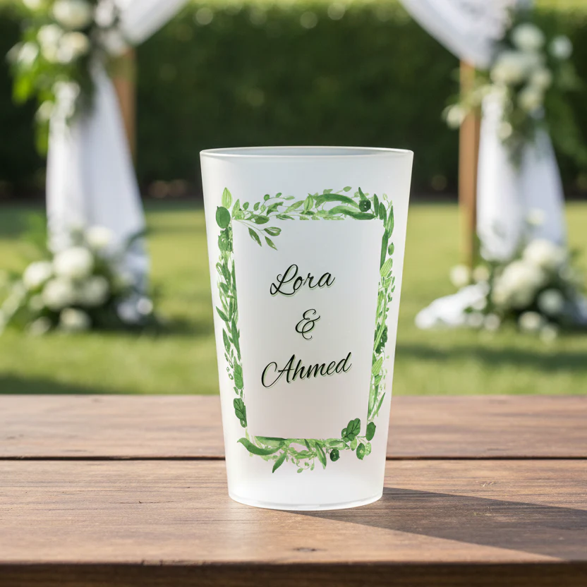 Gobelet personnalisé Mariage Cadre Végétal - Image 2