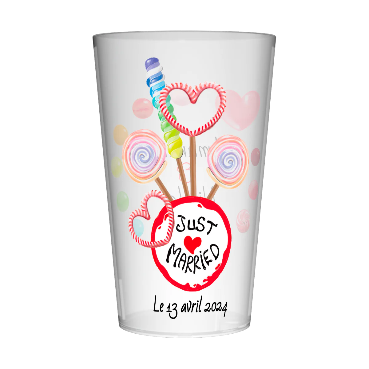 Gobelet personnalisé Mariage Candy Bar - Image 3