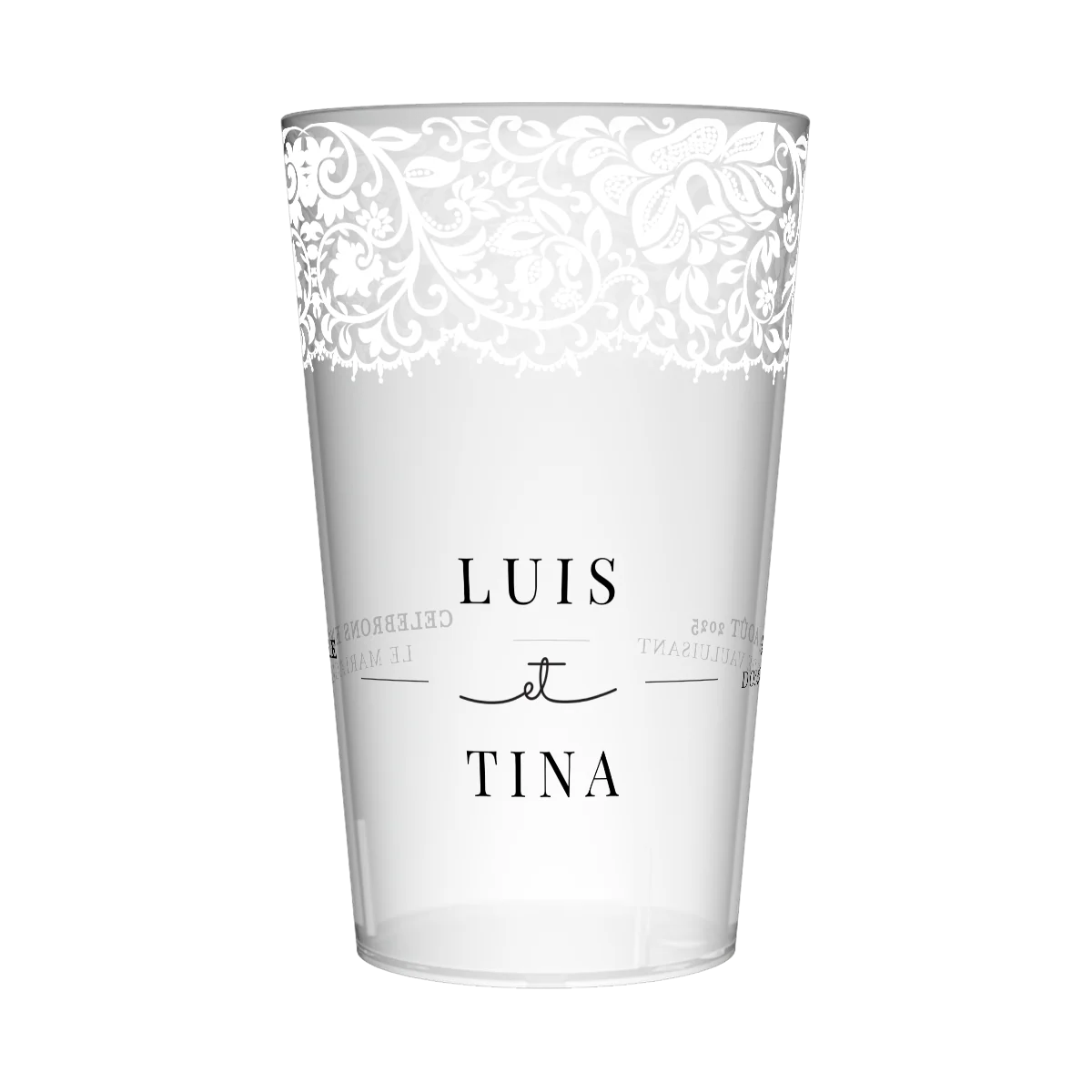 Gobelet personnalisé Mariage Chic & Sobre