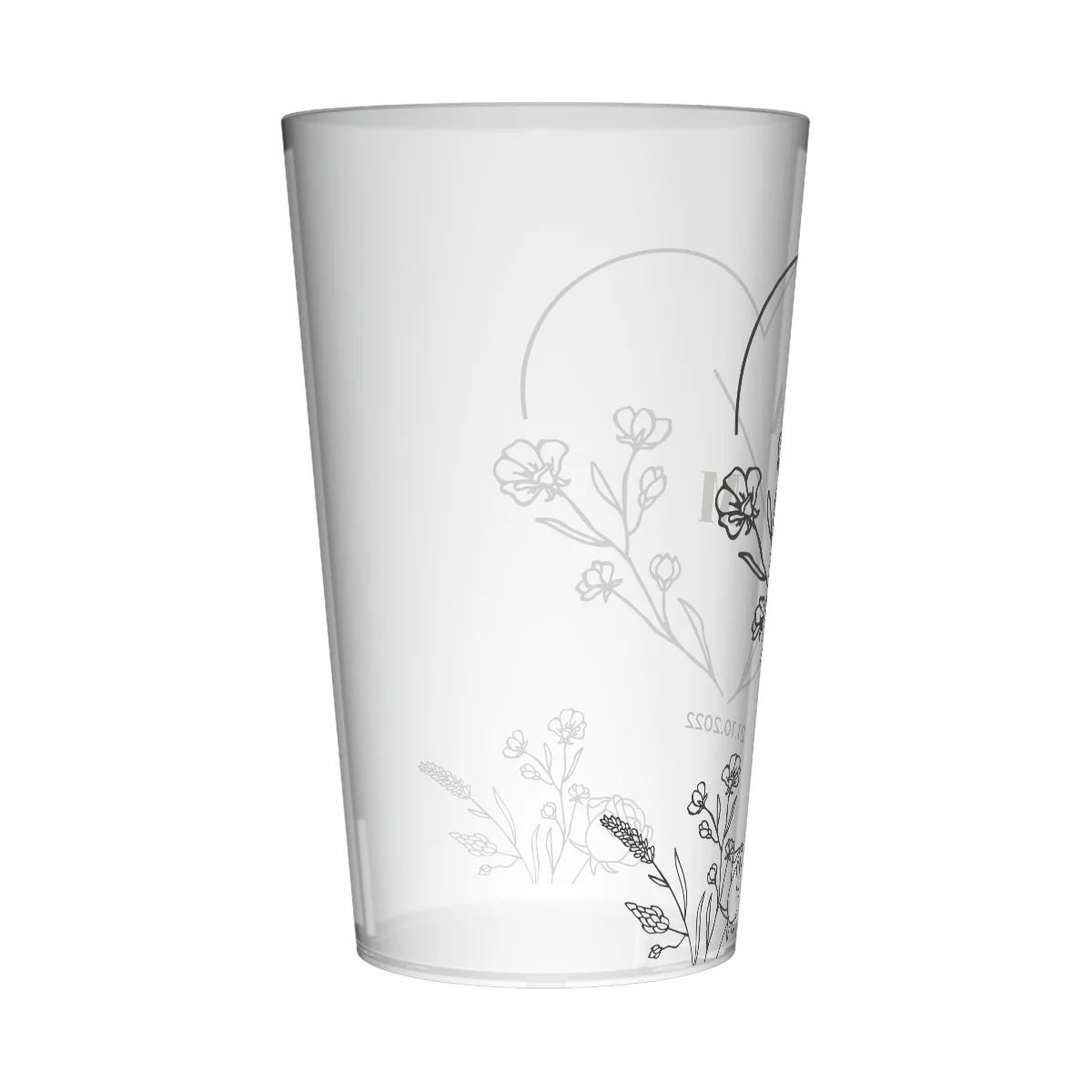 Gobelet personnalisé Mariage Coeur & Fleur - Image 4