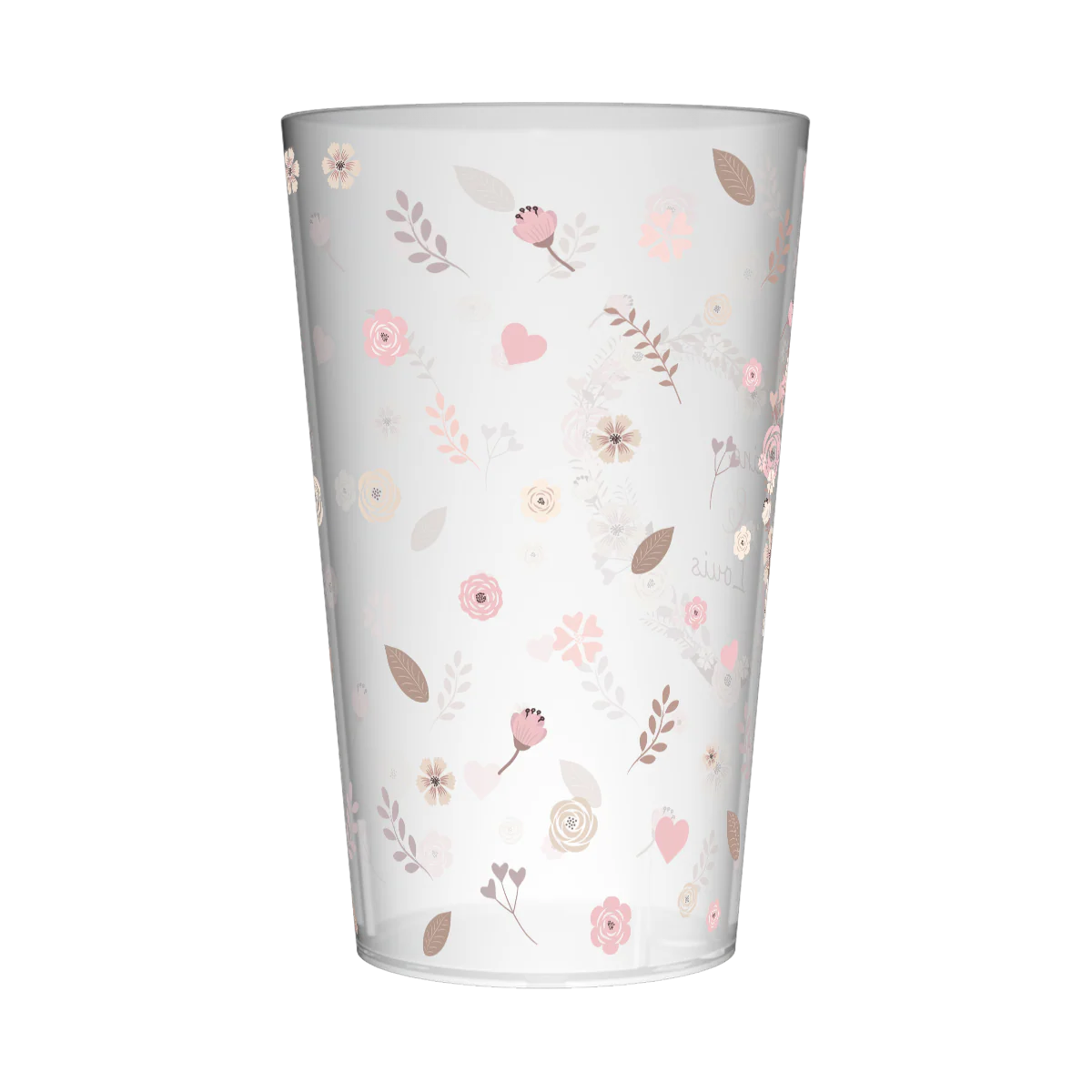 Gobelet personnalisé Mariage Coeur Fleuri - Image 3