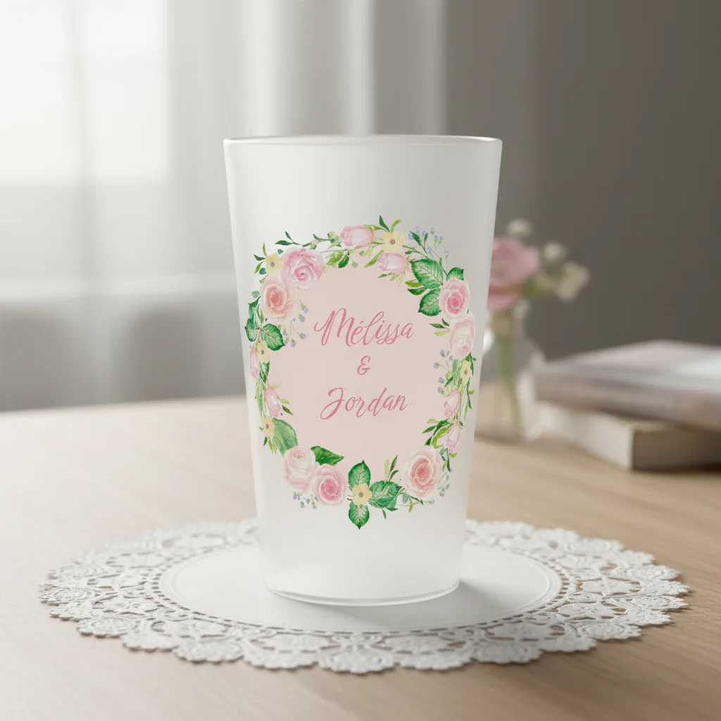 Gobelet personnalisé Mariage Couronne de Roses - Image 2