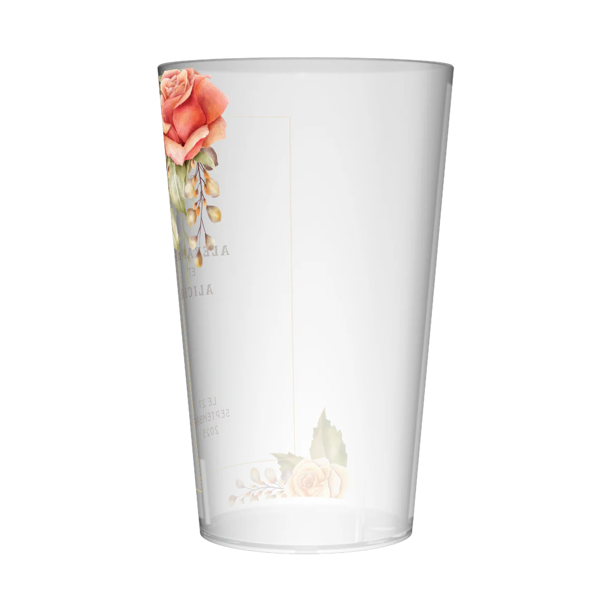 Gobelet personnalisé Mariage Fleuri - Image 3