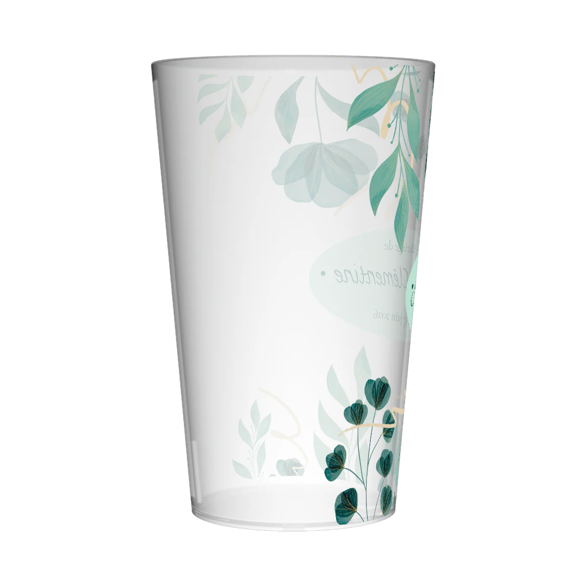 Gobelet personnalisé Mariage Fleurs Vertes - Image 4