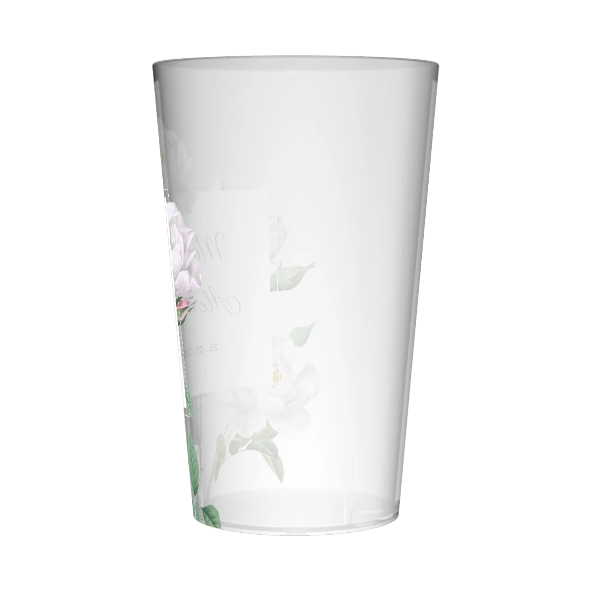 Gobelet personnalisé Mariage Pivoine Blanche - Image 4