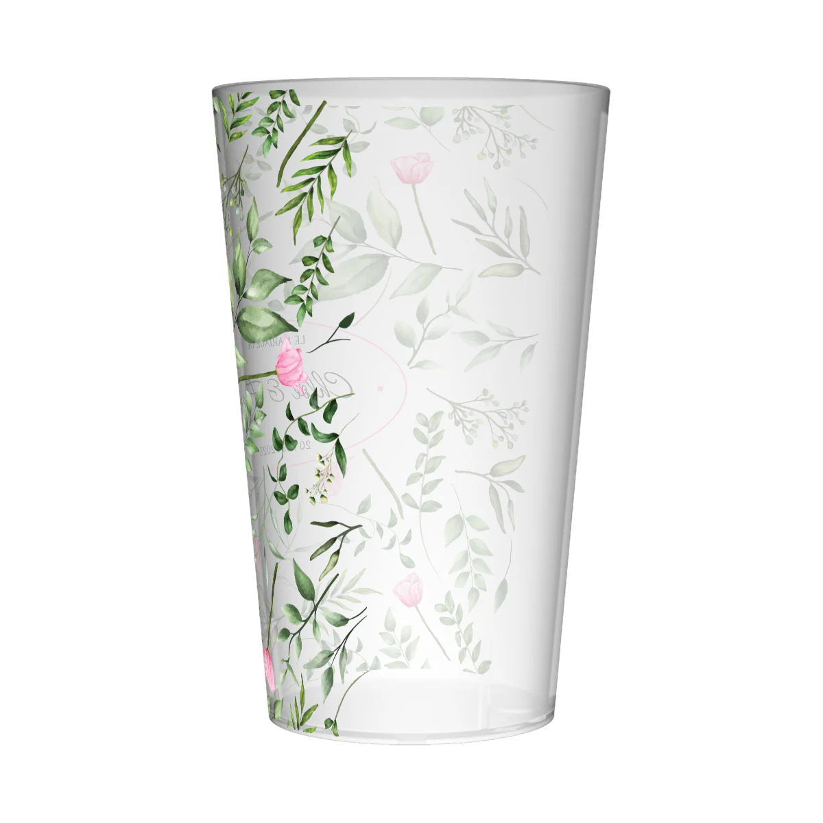 Gobelet personnalisé Mariage Roses & Feuilles - Image 4