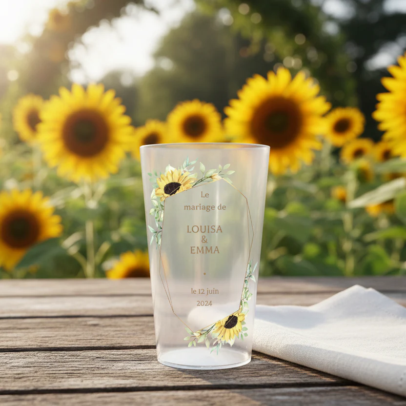 Gobelet personnalisé Mariage Sunflower - Image 2