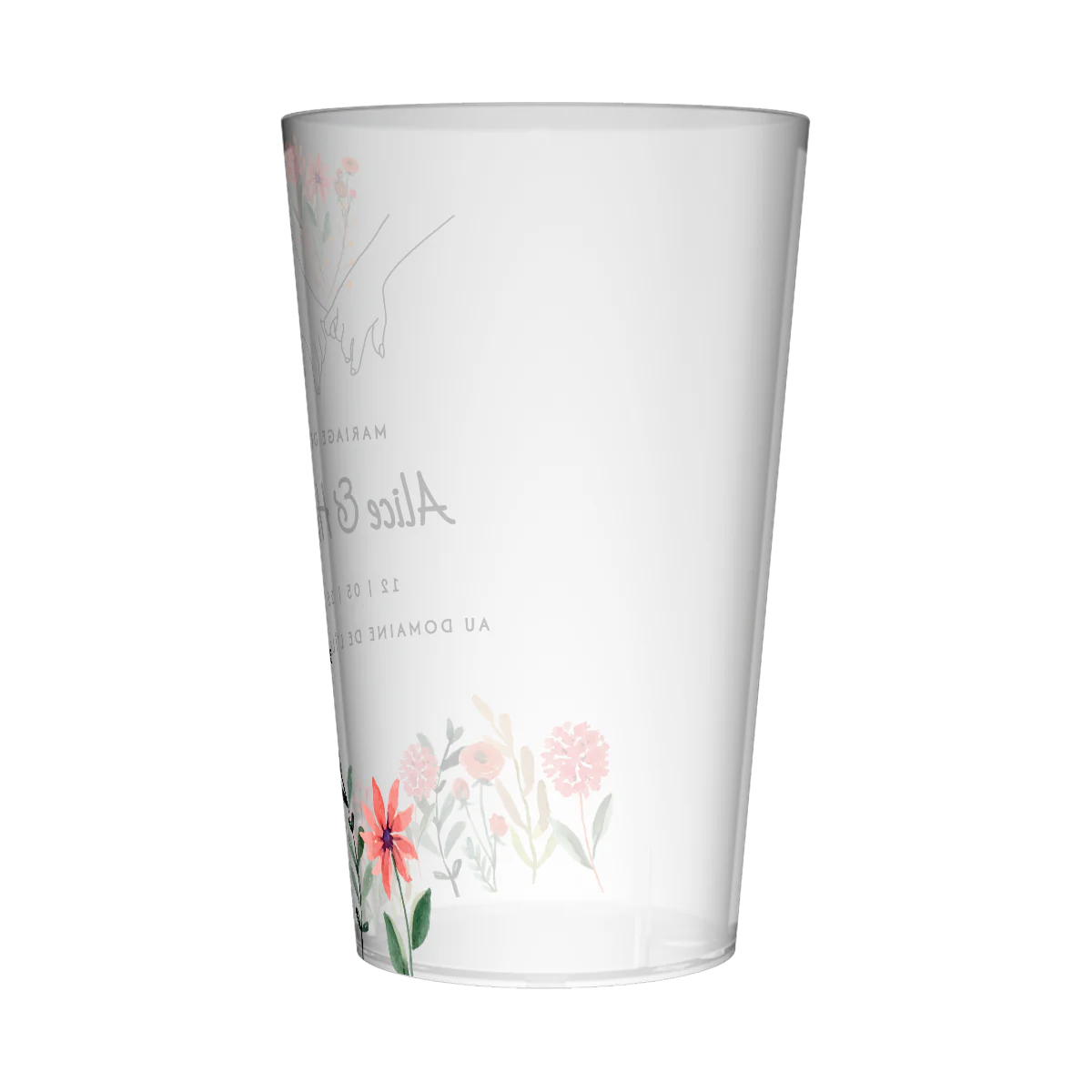 Gobelet personnalisé Mariage Unions & Fleurs - Image 3