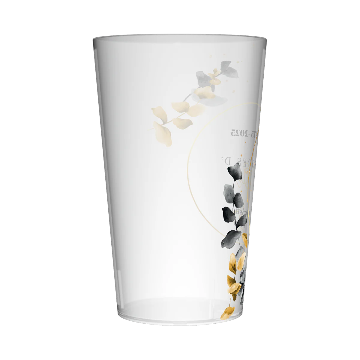 Gobelet personnalisé Noces d'Or & Eucalyptus - Image 2