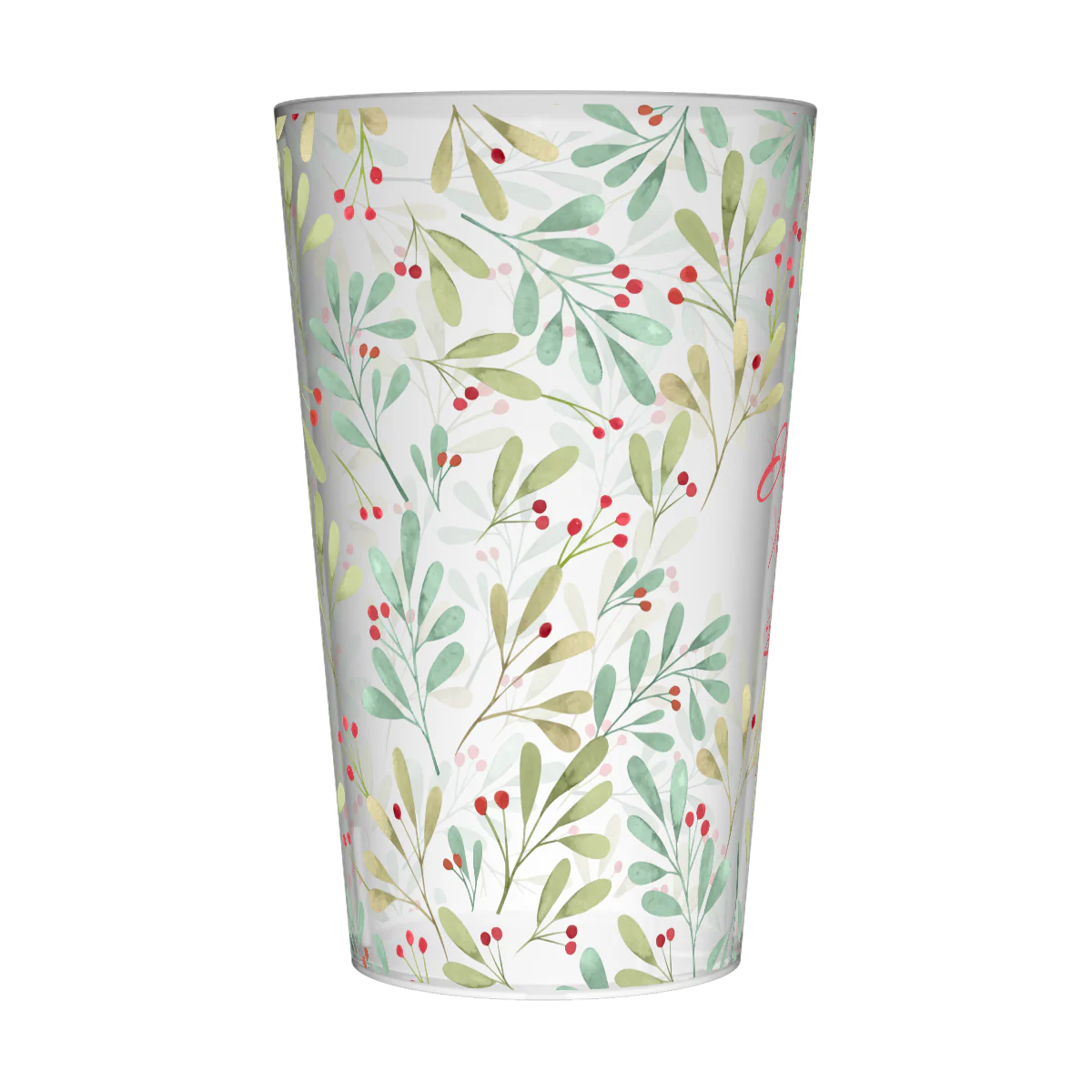 Gobelet personnalisé Noël Branche Houx - Image 4