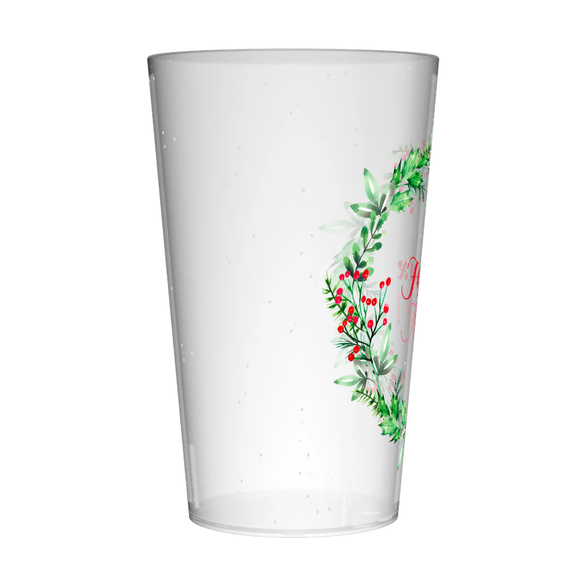 Gobelet personnalisé Noël Couronne Houx - Image 4
