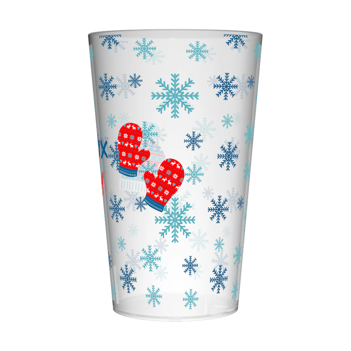 Gobelet personnalisé Noël Flocons - Image 2