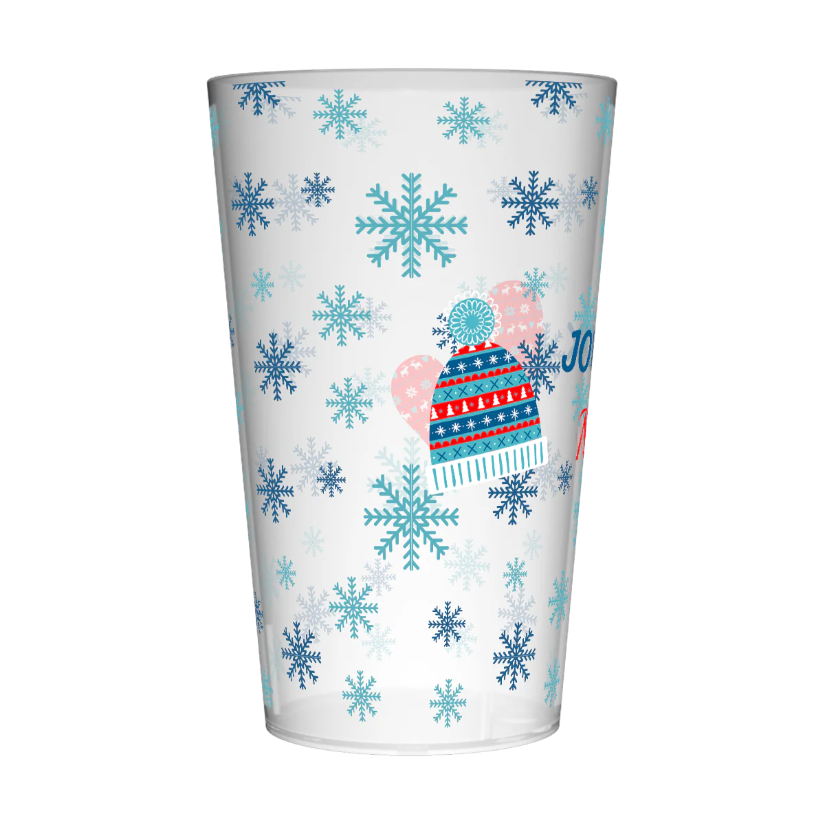 Gobelet personnalisé Noël Flocons - Image 4