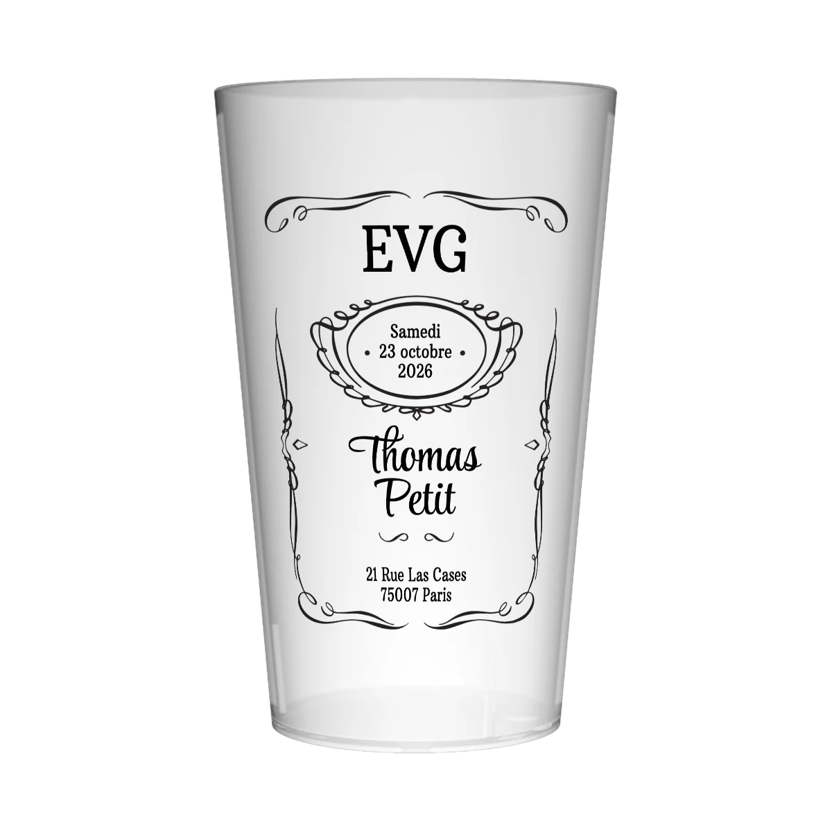 Gobelet personnalisé pour EVG Whisky