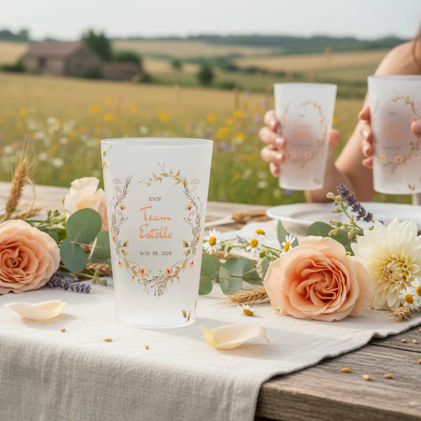 Gobelet personnalisé pour EVJF Couronne & Fleurs - Image 2