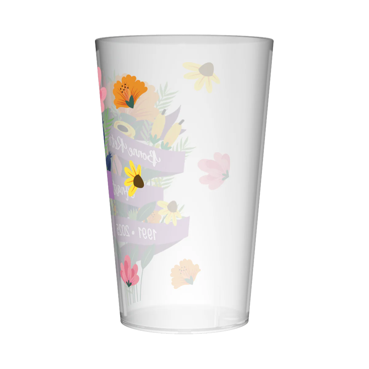 Gobelet personnalisé Retraite Bouquet Fleurs - Image 3
