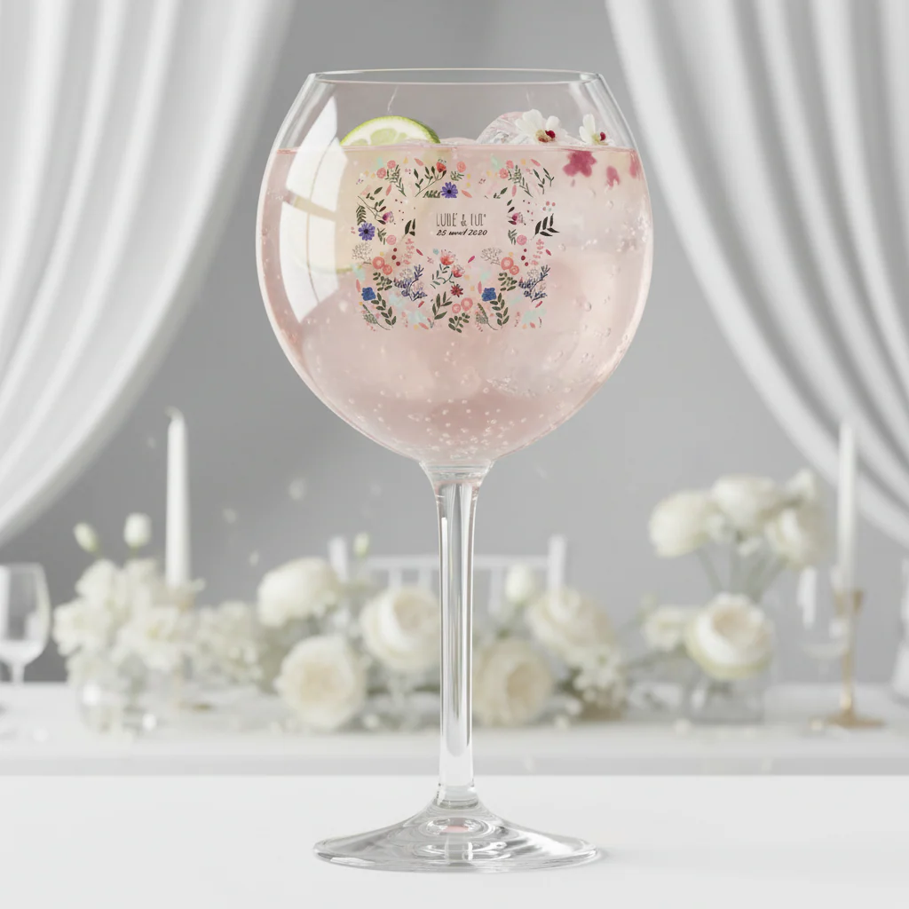 Verre piscine personnalisé - Mariage Printemps - Image 2